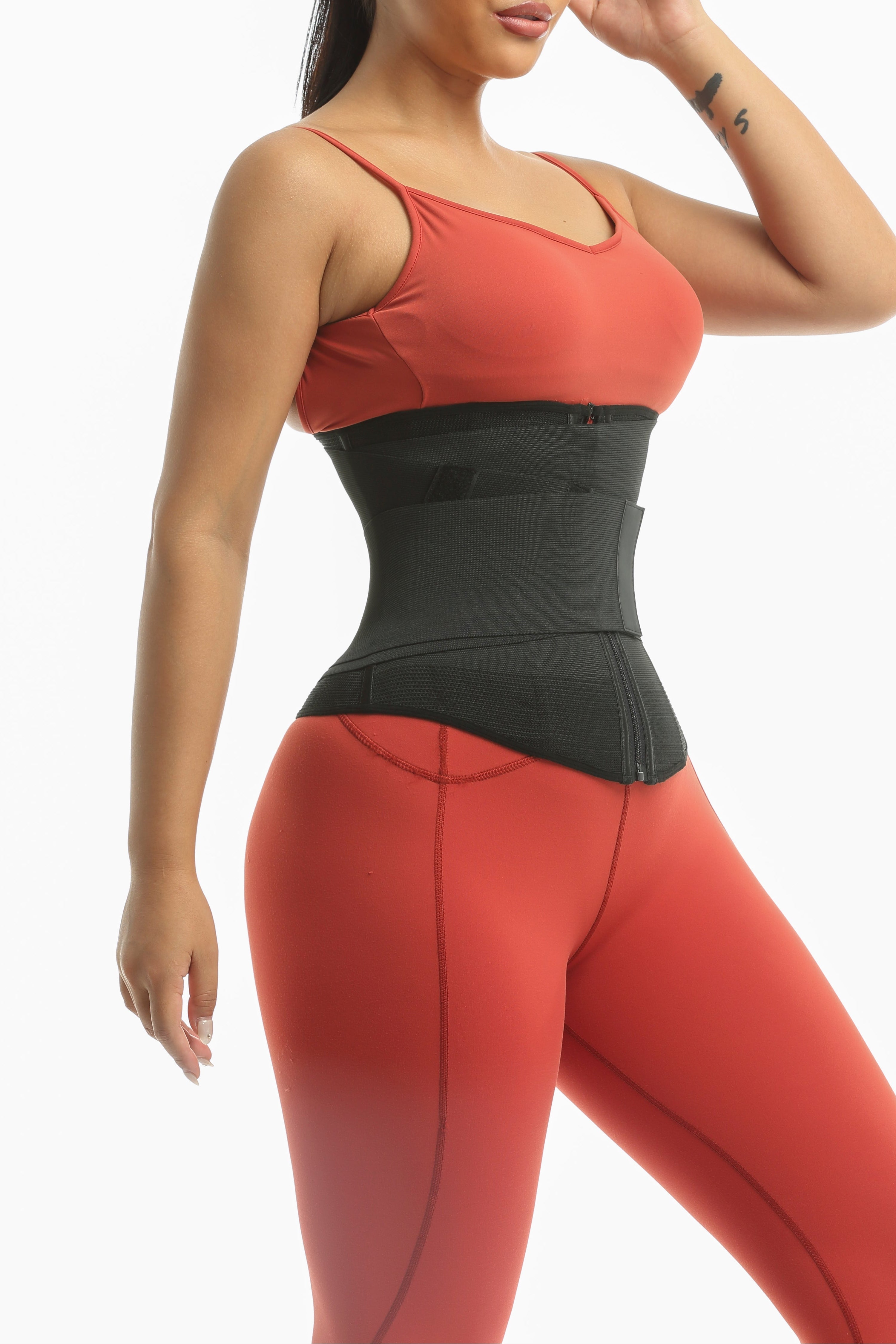 Women Double Compression Waist Trainer Corset Belt Tummy Control Body Shaper