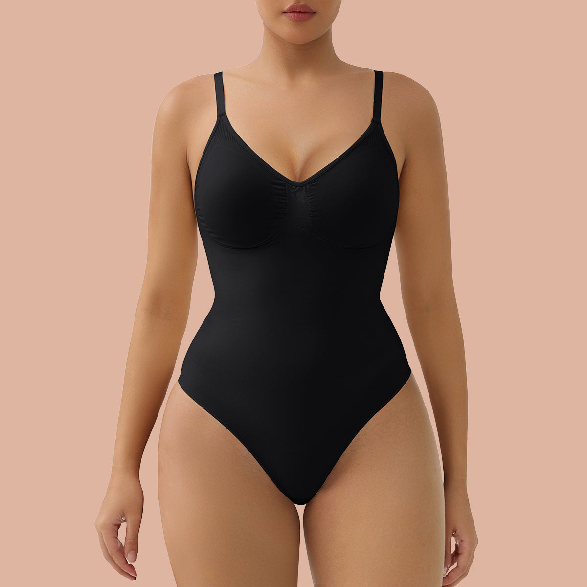Womens Briefs Tummy Control Bodysuit with Removable Pads Shapewear