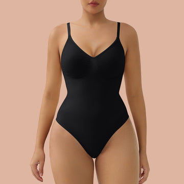 Womens Briefs Tummy Control Bodysuit with Removable Pads Shapewear