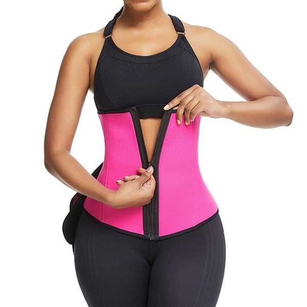 Women Double Compression Waist Trainer Corset Belt Tummy Control Body Shaper
