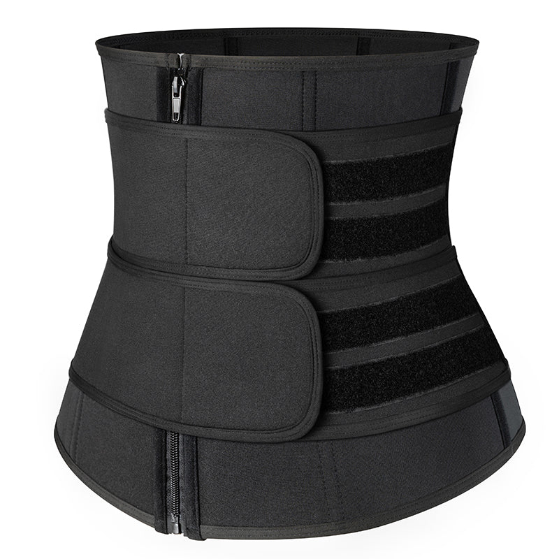 Women Double Compression Waist Trainer Corset Belt Tummy Control Body Shaper