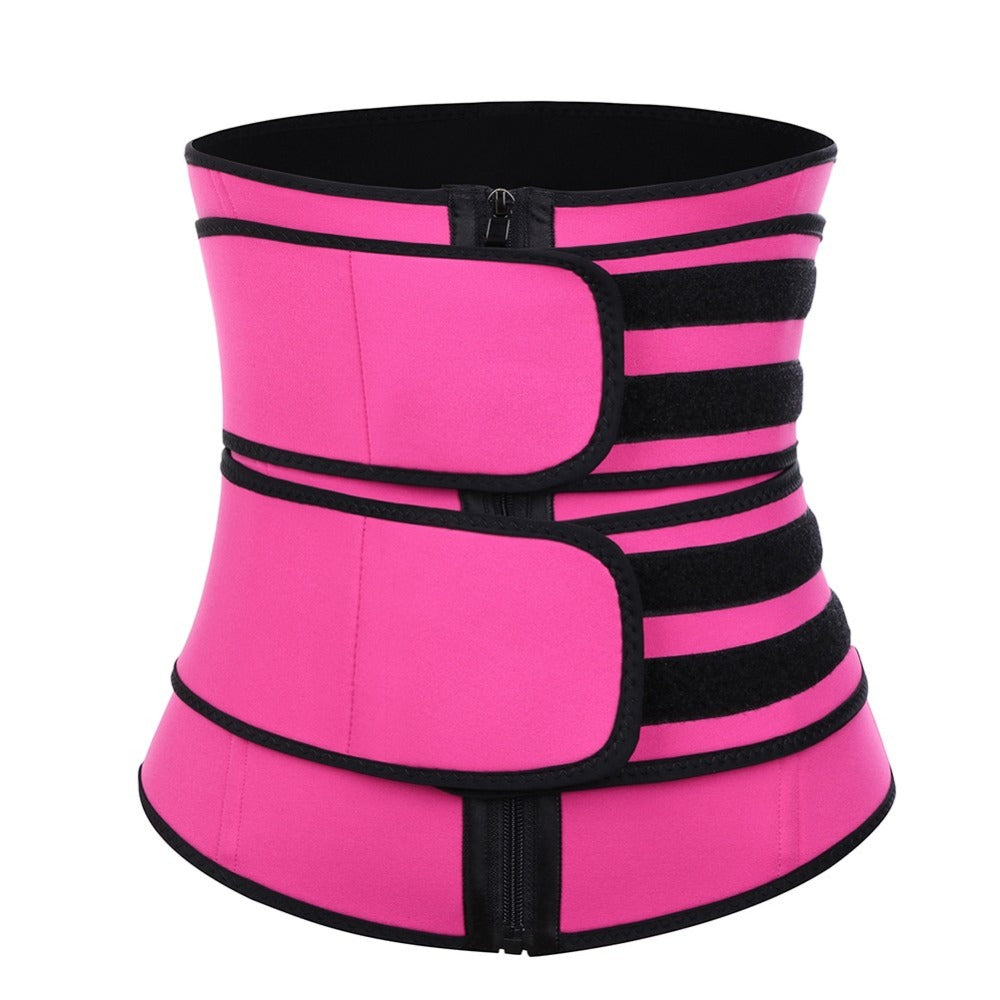 Women Double Compression Waist Trainer Corset Belt Tummy Control Body Shaper