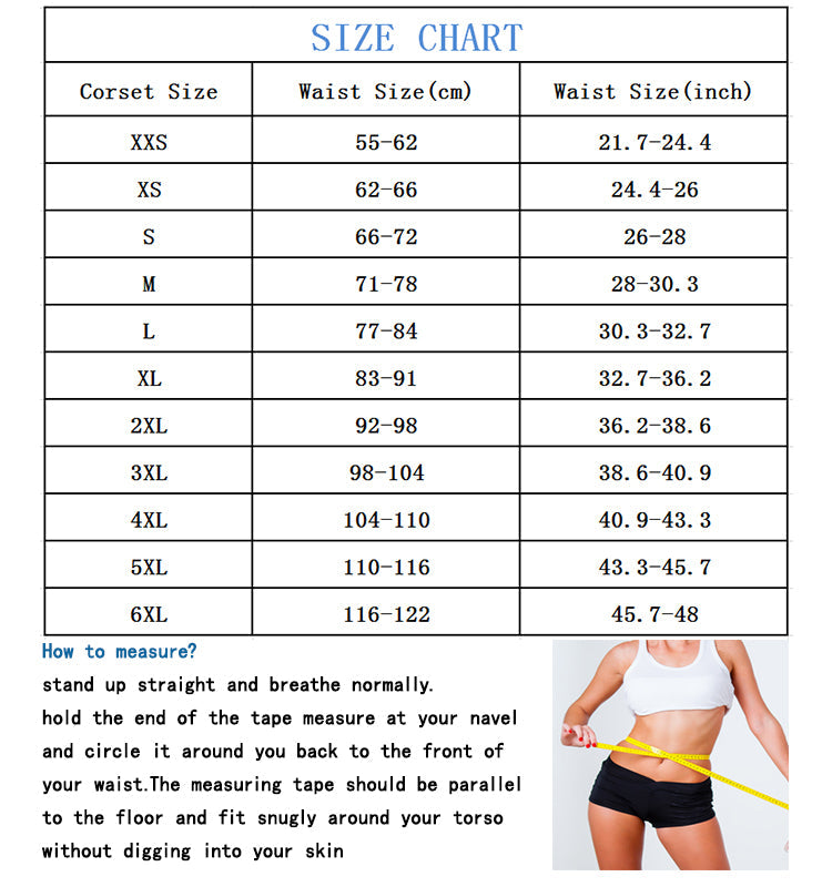 NewShapewear Women's Adjustable Latex Waist Trainer with Steel Bones Slimming Workout Corset