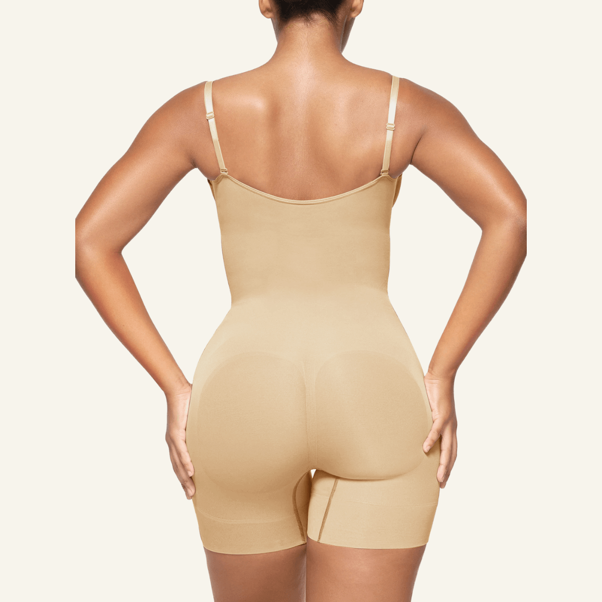 Womens Seamless Open-Bust Tummy Control Shorts Shapewear Bodysuit