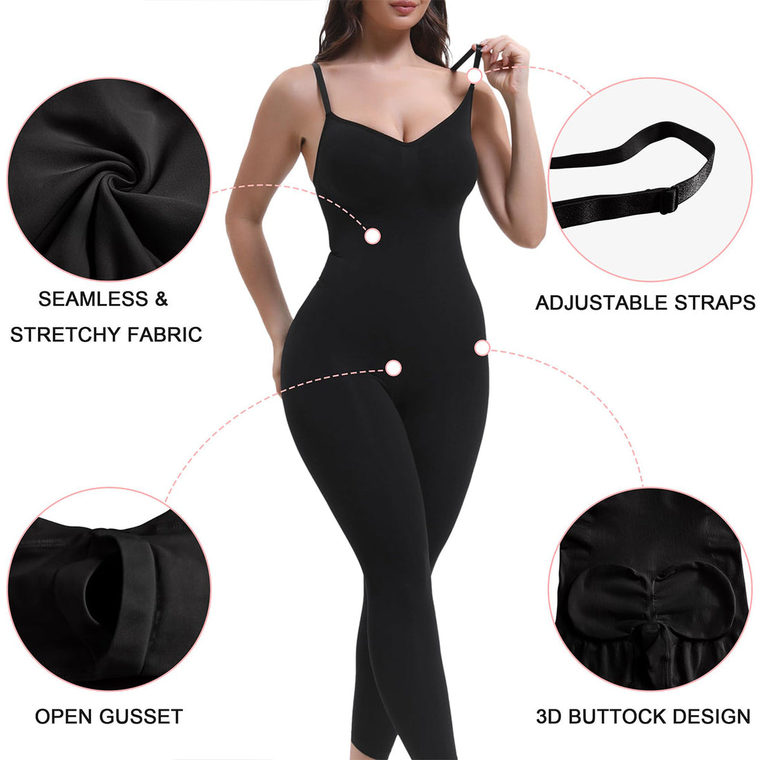 NewShapewear 3-in-1 Seamless Full Body Compression Legging Bodysuit
