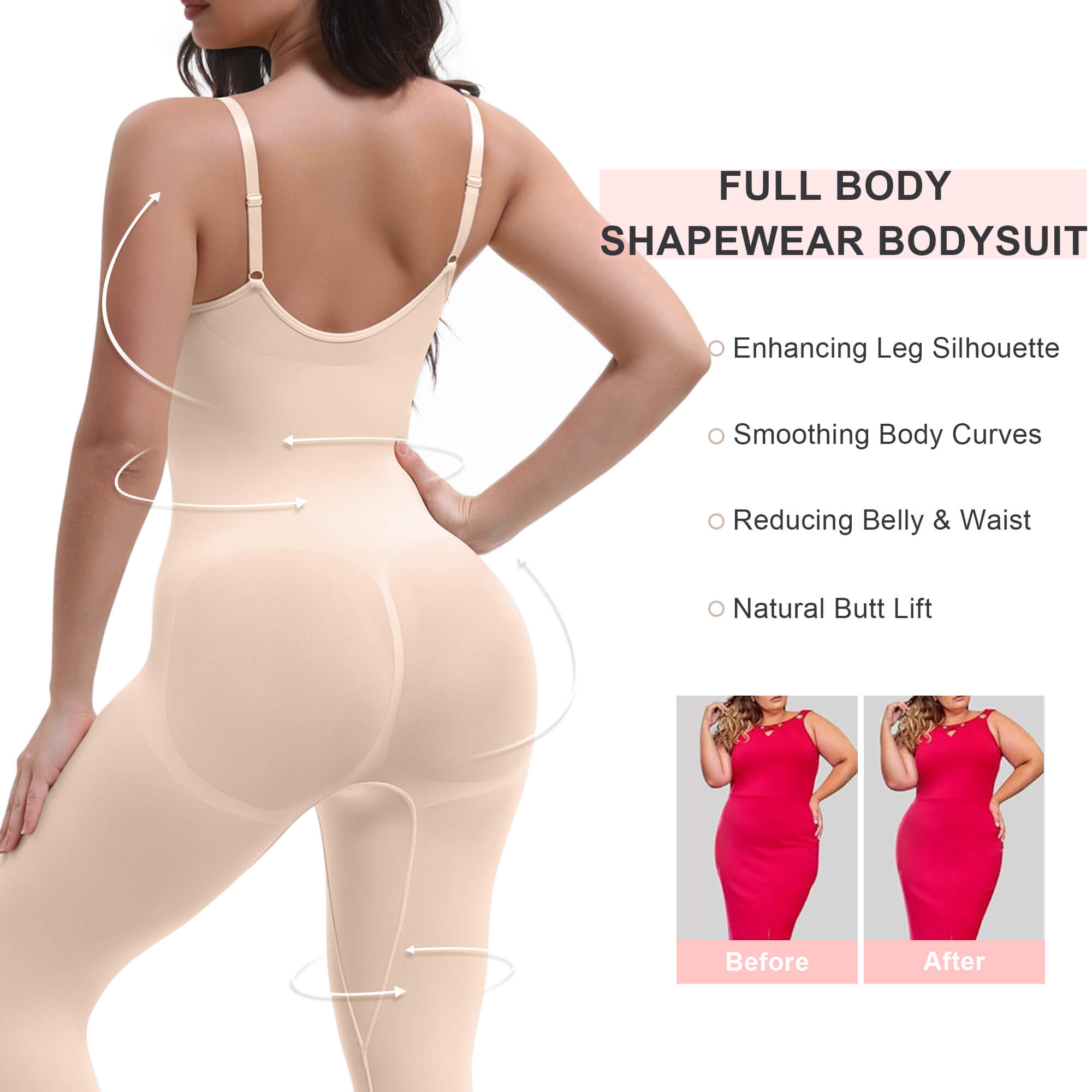 Women's 3-in-1 Seamless Full Body Compression Legging Bodysuit