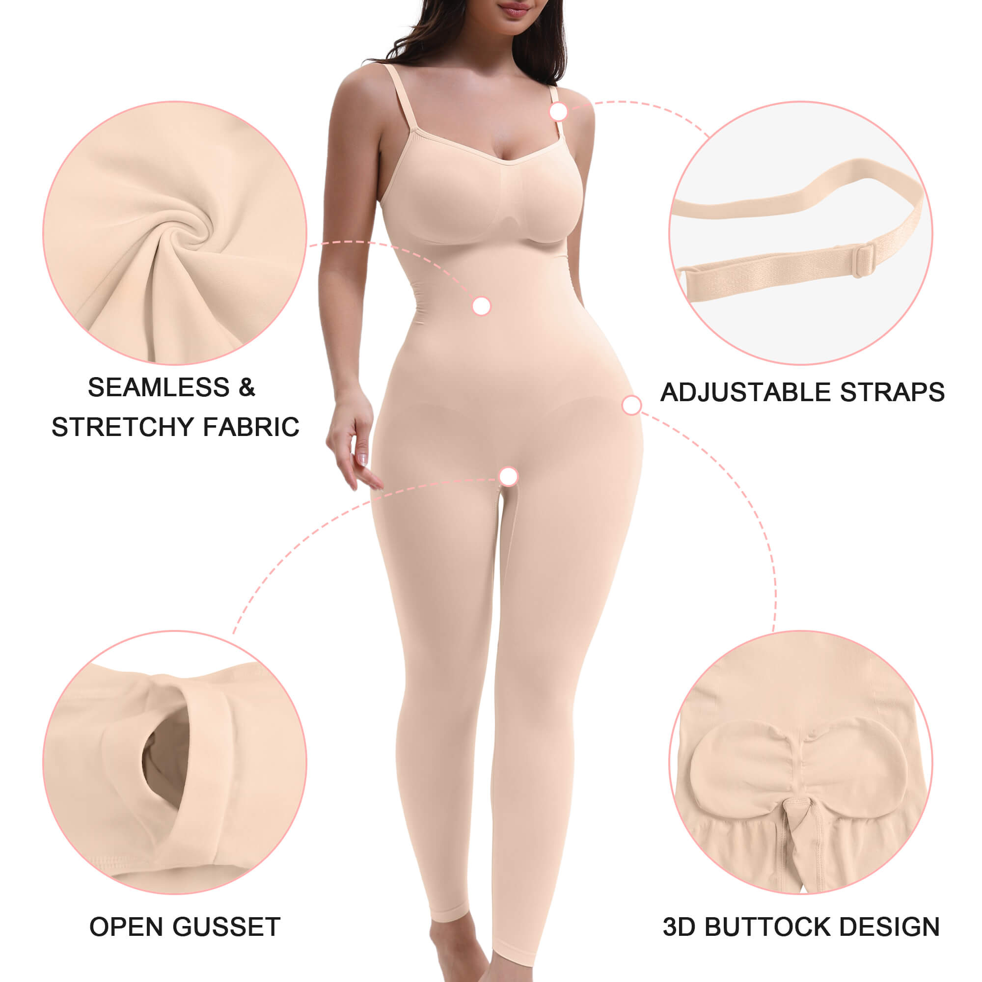 Women's 3-in-1 Seamless Full Body Compression Legging Bodysuit