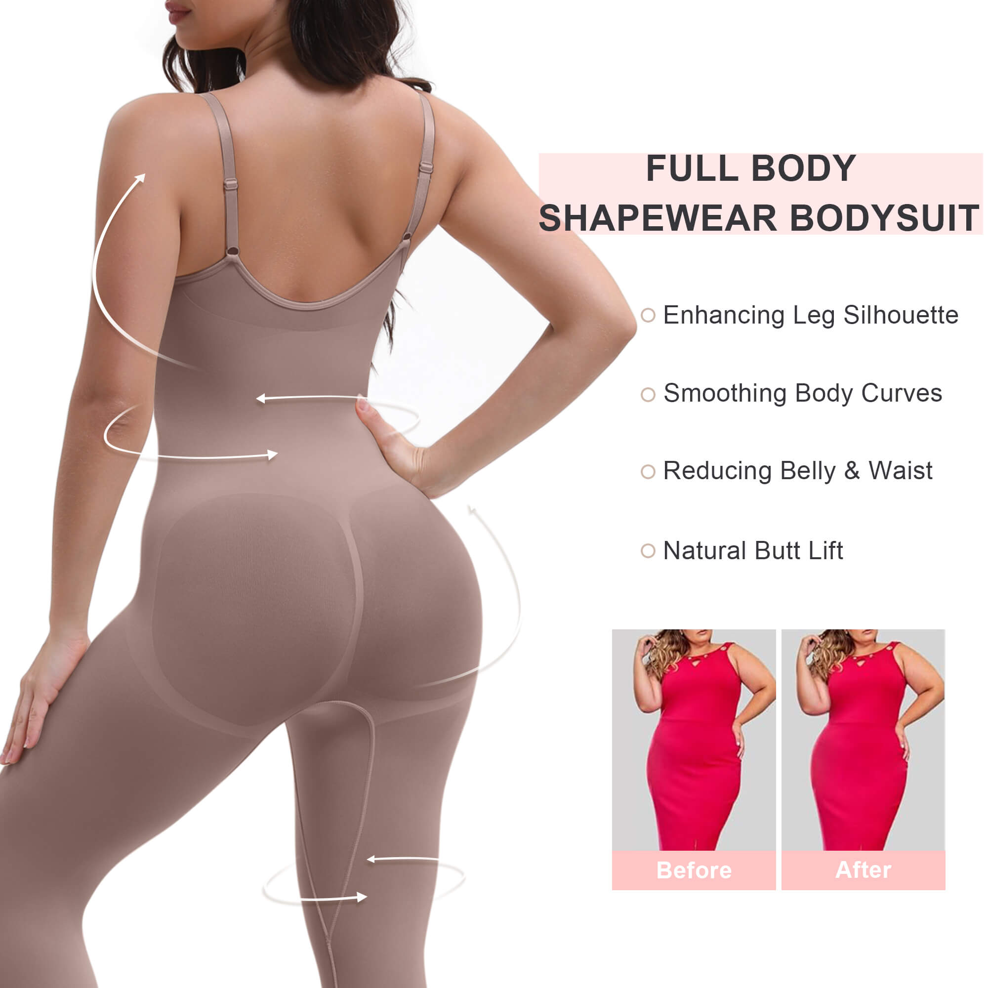 Women's 3-in-1 Seamless Full Body Compression Legging Bodysuit