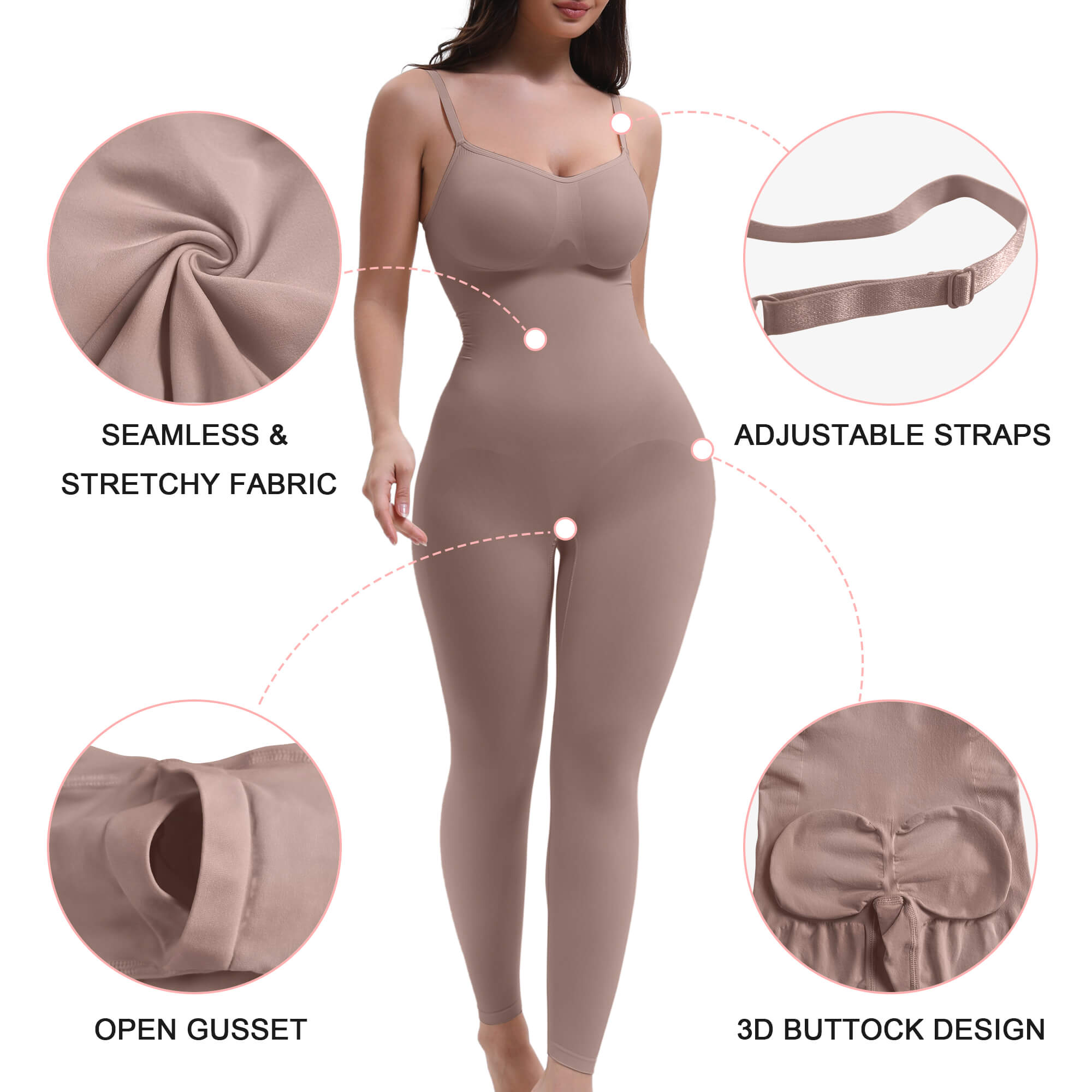 Women's 3-in-1 Seamless Full Body Compression Legging Bodysuit
