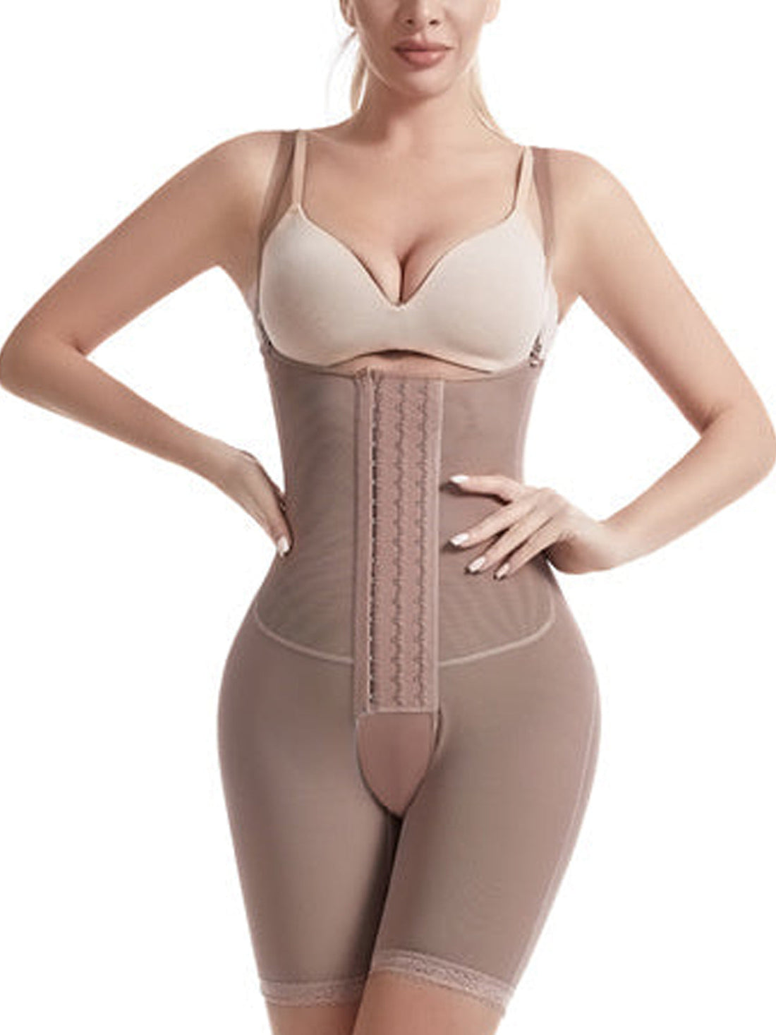 NewShapewear  Women's Tummy Control ElasticitWomen's Tummy  Control Elasticity Plus Size Postpartum Open Breast Shapewear