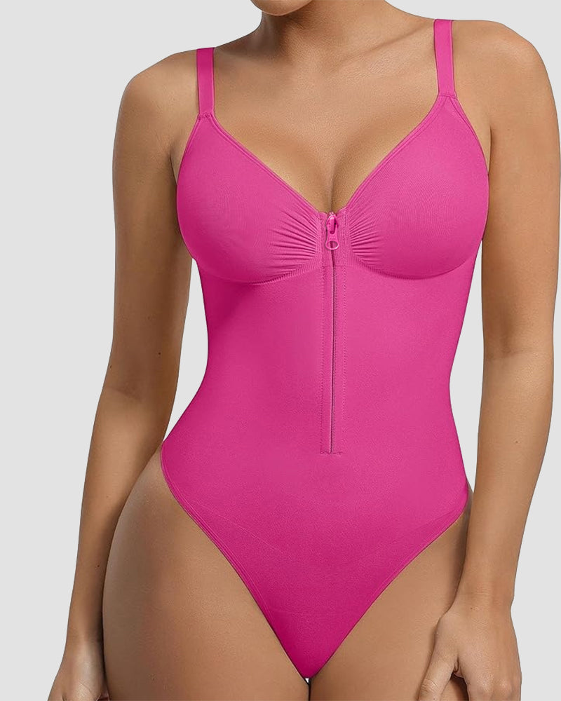 NewShapewear ™Front Zipper Tummy Control Triangle Shapewear Bodysuit